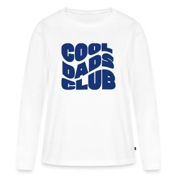 Cool dads club - T-shirt manches longues Premium bio Femme - blanc - Devant - Julia (174cm)