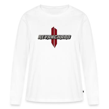 Revanchard  - T-shirt manches longues Premium bio Femme - blanc - Devant - Julia (174cm)