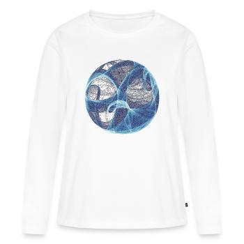 Arbre - T-shirt manches longues Premium bio Femme - blanc - Devant - Julia (174cm)