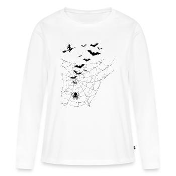 Spooky Halloween Design - Women's Premium Organic Long Sleeve Shirt - white - Front - Julia (174cm)