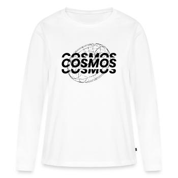 cosmos - T-shirt manches longues Premium bio Femme - blanc - Devant - Julia (174cm)