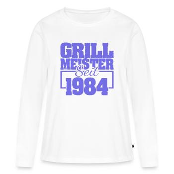 Grillbesteck 1984 - Frauen Premium Bio Langarmshirt - Weiß - Vorne - Julia (174cm)