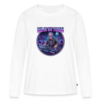 Future Dj - Women's Premium Organic Long Sleeve Shirt - white - Front - Julia (174cm)