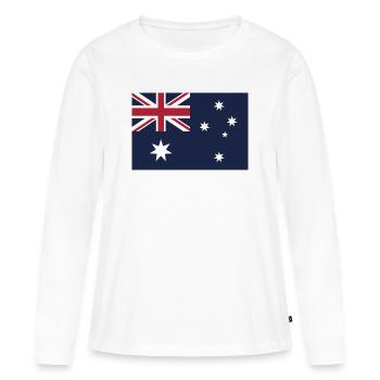 Show off your colors - Australia - Women's Premium Organic Long Sleeve Shirt - white - Front - Julia (174cm)