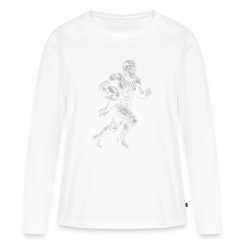 Ulysses Grant Football américain - T-shirt manches longues Premium bio Femme - blanc - Devant - Julia (174cm)