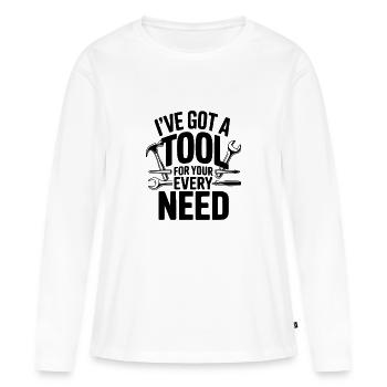 I've Got a Tool For Your Every Need - Women's Premium Organic Long Sleeve Shirt - white - Front - Julia (174cm)