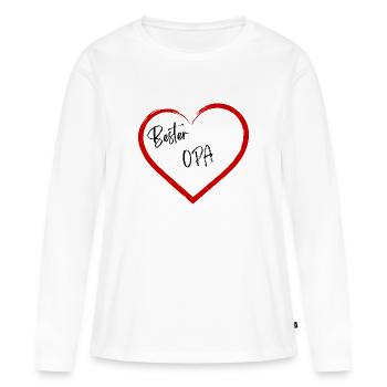 Bester Opa - Frauen Premium Bio Langarmshirt - Weiß - Vorne - Julia (174cm)