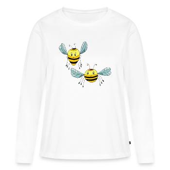 Insectes - T-shirt manches longues Premium bio Femme - blanc - Devant - Julia (174cm)