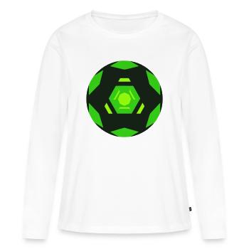 Icône de la balle de golf de science-fiction - T-shirt manches longues Premium bio Femme - blanc - Devant - Julia (174cm)