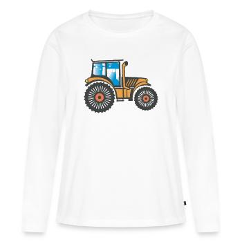 Tractor Tractor Agriculture Design - Women's Premium Organic Long Sleeve Shirt - white - Front - Julia (174cm)