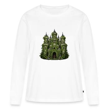 Ivy Castle of Liana Splendour - Women's Premium Organic Long Sleeve Shirt - white - Front - Julia (174cm)