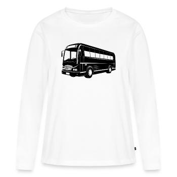 Tourbus - Frauen Premium Bio Langarmshirt - Weiß - Vorne - Julia (174cm)