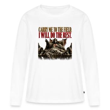 Balduin IV. Kreuzfahrerkönig stoischer Krieger Geschenk T-Shir - Frauen Premium Bio Langarmshirt - Weiß - Vorne - Julia (174cm)