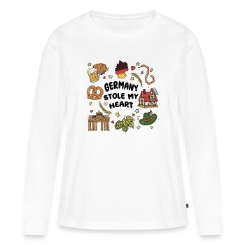 Germany Souvenir - Women's Premium Organic Long Sleeve Shirt - white - Front - Julia (174cm)