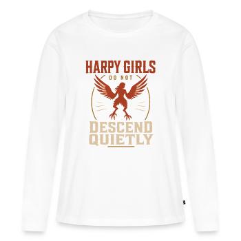 Harpyie Griechische Mythologie Fantasy Monster - Frauen Premium Bio Langarmshirt - Weiß - Vorne - Julia (174cm)