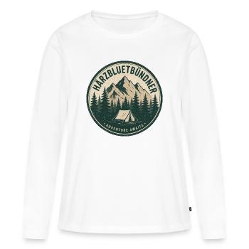 Grisons - T-shirt manches longues Premium bio Femme - blanc - Devant - Julia (174cm)