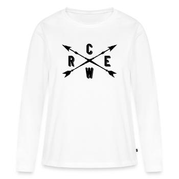 Crew Arrows - Women's Premium Organic Long Sleeve Shirt - white - Front - Julia (174cm)