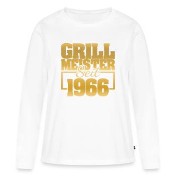 Barbecue 1966 - T-shirt manches longues Premium bio Femme - blanc - Devant - Julia (174cm)