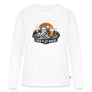 Scène du sentier CaldaroFelsen - T-shirt manches longues Premium bio Femme - blanc - Devant - Julia (174cm)