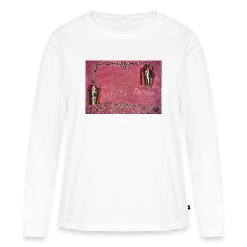 Trouve Jésus par Eunice Ahiale - T-shirt manches longues Premium bio Femme - blanc - Devant - Julia (174cm)