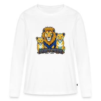 Mascotte sportive de Lion Pride Vector - T-shirt manches longues Premium bio Femme - blanc - Devant - Julia (174cm)