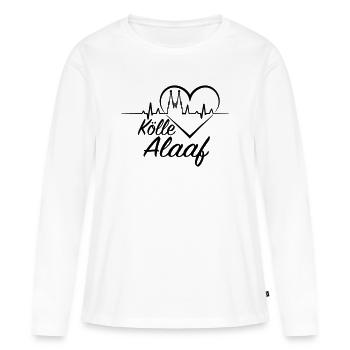 Kölle Alaaf - Frauen Premium Bio Langarmshirt - Weiß - Vorne - Julia (174cm)