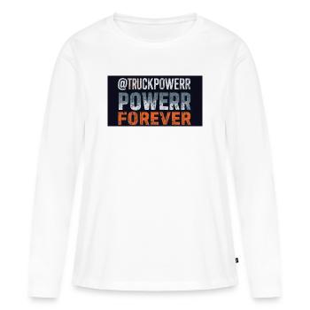Truck Power für immer verzweifelt - Frauen Premium Bio Langarmshirt - Weiß - Vorne - Julia (174cm)