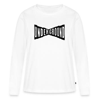 underground gangster like a boss krass cool - Frauen Premium Bio Langarmshirt - Weiß - Vorne - Julia (174cm)