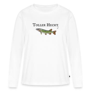 Toller Hecht - Frauen Premium Bio Langarmshirt - Weiß - Vorne - Julia (174cm)