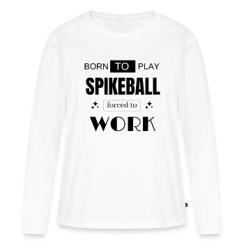 Geschenk Humor Spikeball Strand lustiger Urlaub - Frauen Premium Bio Langarmshirt - Weiß - Vorne - Julia (174cm)