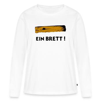 Un plateau - T-shirt manches longues Premium bio Femme - blanc - Devant - Julia (174cm)