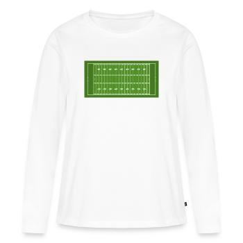 Montrez vos couleurs - Football - T-shirt manches longues Premium bio Femme - blanc - Devant - Julia (174cm)