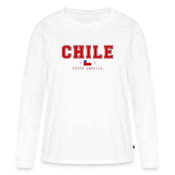 Chili - T-shirt manches longues Premium bio Femme - blanc - Devant - Julia (174cm)