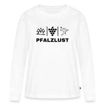 Pfälzer Life Style - Frauen Premium Bio Langarmshirt - Weiß - Vorne - Julia (174cm)
