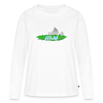 Conception - T-shirt manches longues Premium bio Femme - blanc - Devant - Julia (174cm)
