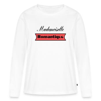 anniversaire. anniversaire décennie. humour. drôle - T-shirt manches longues Premium bio Femme - blanc - Devant - Julia (174cm)