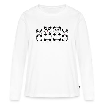 anniversaire. anniversaire décennie. humour. drôle - T-shirt manches longues Premium bio Femme - blanc - Devant - Julia (174cm)
