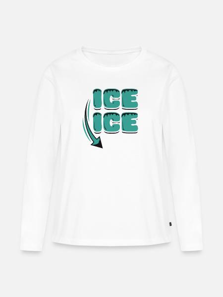 Schwangerschaft Ankündigung - Frauen Premium Bio Langarmshirt - Weiß