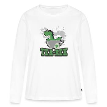 Tea Expert Tea Drinker Tea Addict Tea Enthusiast - Women's Premium Organic Long Sleeve Shirt - white - Front - Julia (174cm)