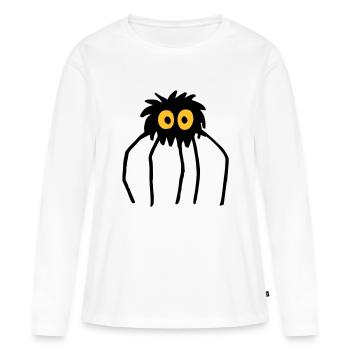 Krabbelchen - Frauen Premium Bio Langarmshirt - Weiß - Vorne - Julia (174cm)