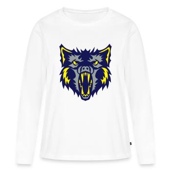 Werwolf Werwolf Wolf 2 - Frauen Premium Bio Langarmshirt - Weiß - Vorne - Julia (174cm)