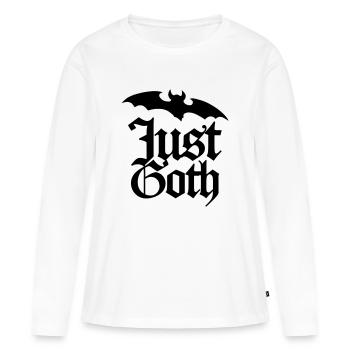 Just Goth - Frauen Premium Bio Langarmshirt - Weiß - Vorne - Julia (174cm)