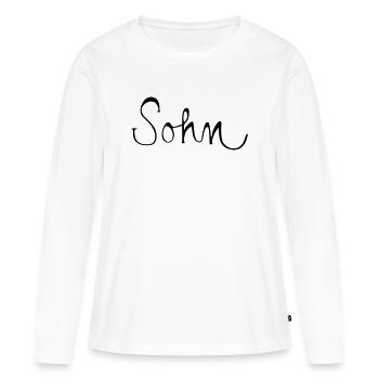 Fils - T-shirt manches longues Premium bio Femme - blanc - Devant - Julia (174cm)