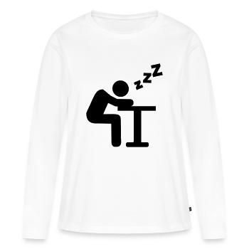 Sleeping - Women's Premium Organic Long Sleeve Shirt - white - Front - Julia (174cm)