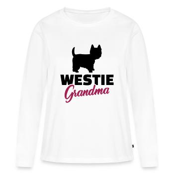 Westie - Women's Premium Organic Long Sleeve Shirt - white - Front - Julia (174cm)