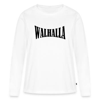 walhalla viking wikinger shirt - Frauen Premium Bio Langarmshirt - Weiß - Vorne - Julia (174cm)