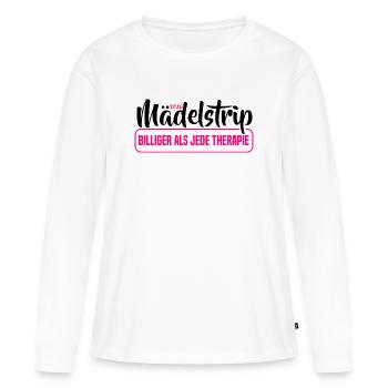 Girl Trip 2026 Gir des filles Strip des filles Strip des filles - T-shirt manches longues Premium bio Femme - blanc - Devant - Julia (174cm)
