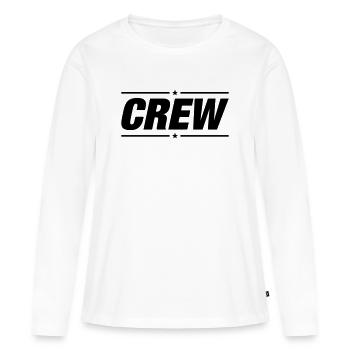 équipage - T-shirt manches longues Premium bio Femme - blanc - Devant - Julia (174cm)