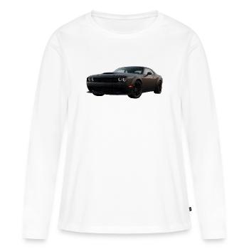Challenger SRT - T-shirt manches longues Premium bio Femme - blanc - Devant - Julia (174cm)