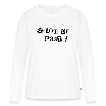 Punk Beaucoup de passé - T-shirt manches longues Premium bio Femme - blanc - Devant - Julia (174cm)
